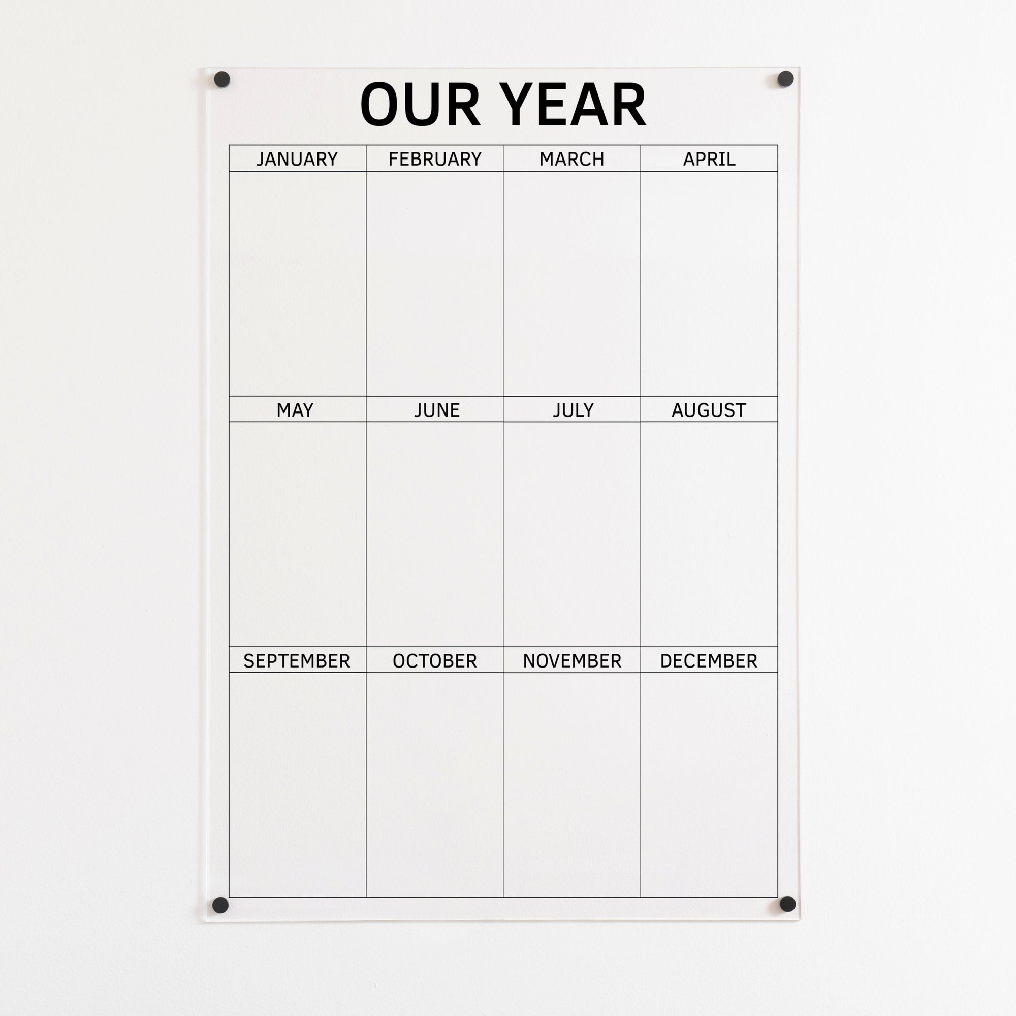 Yearly Acrylic Calendar | 305
