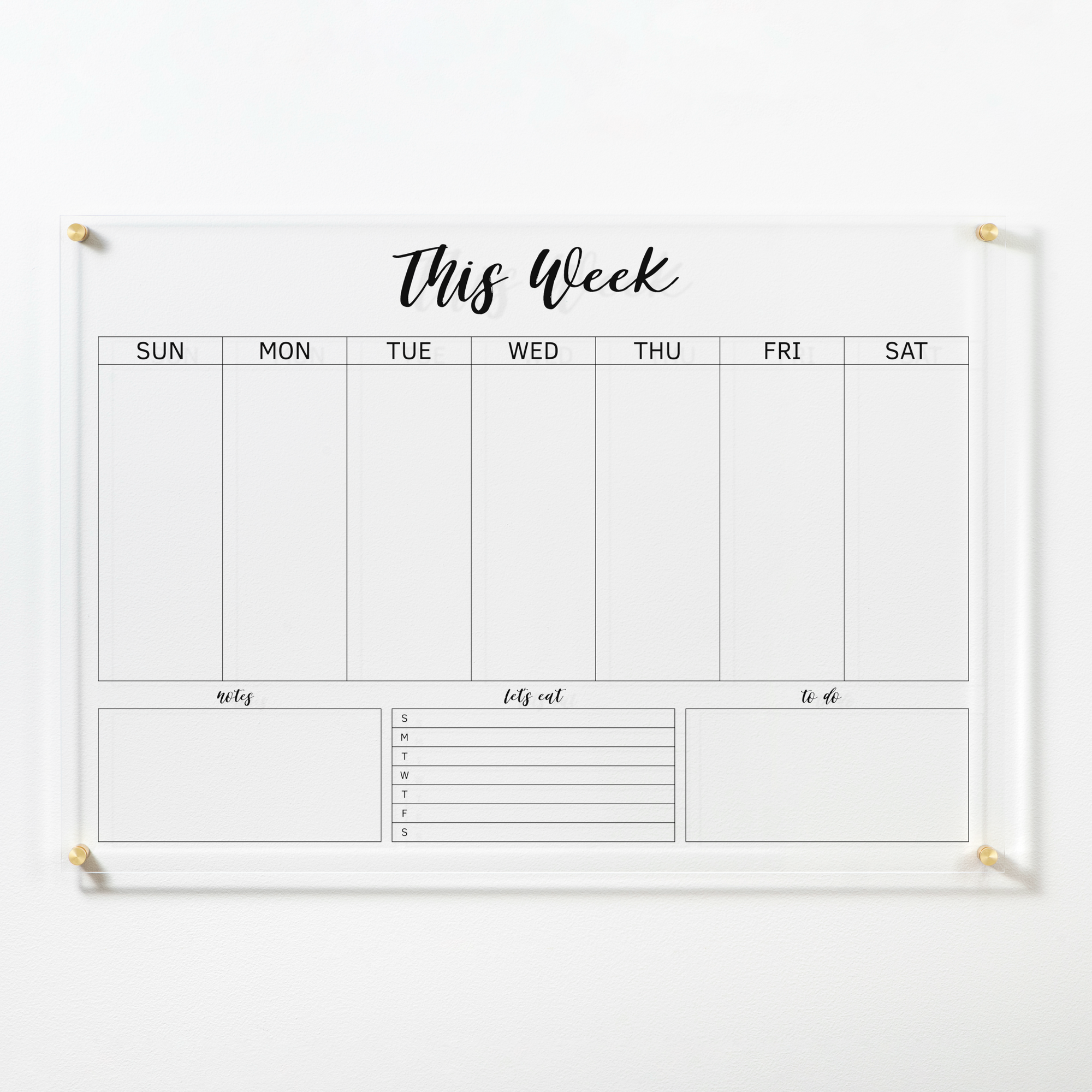 Acrylic Weekly Calendar | 700