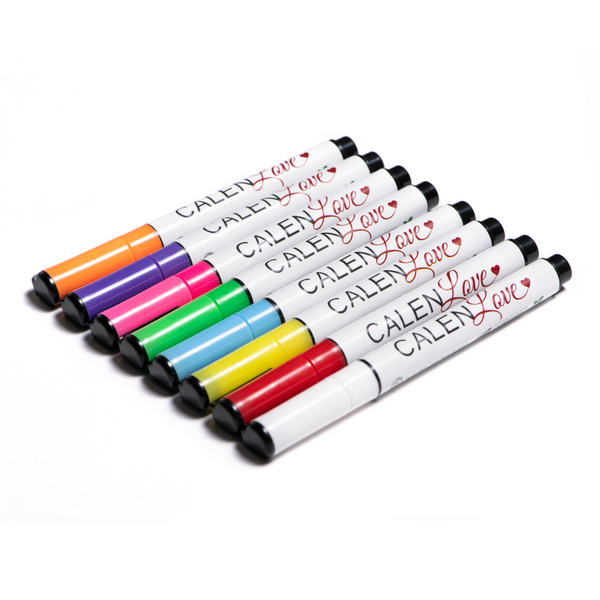 Glass pen outlet markers