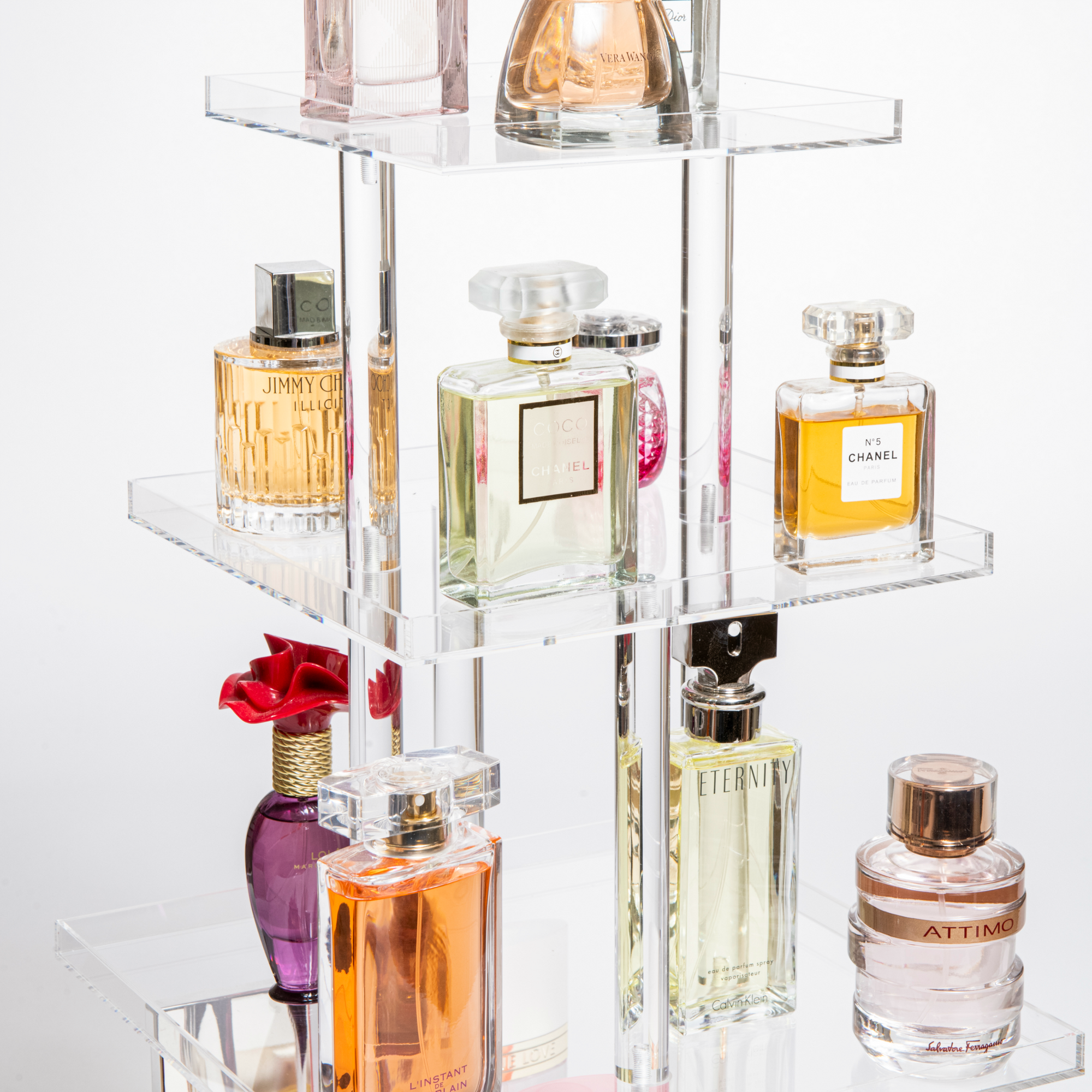 Tiered Acrylic Perfume Stand