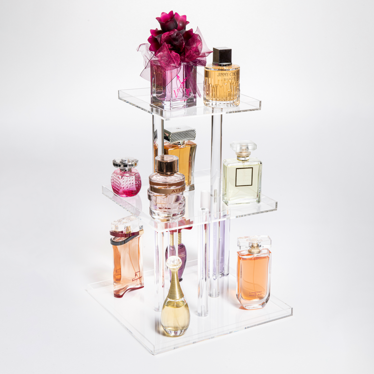 Tiered Acrylic Perfume Stand