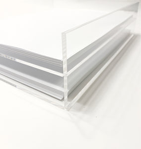 acrylic paper tray for desk