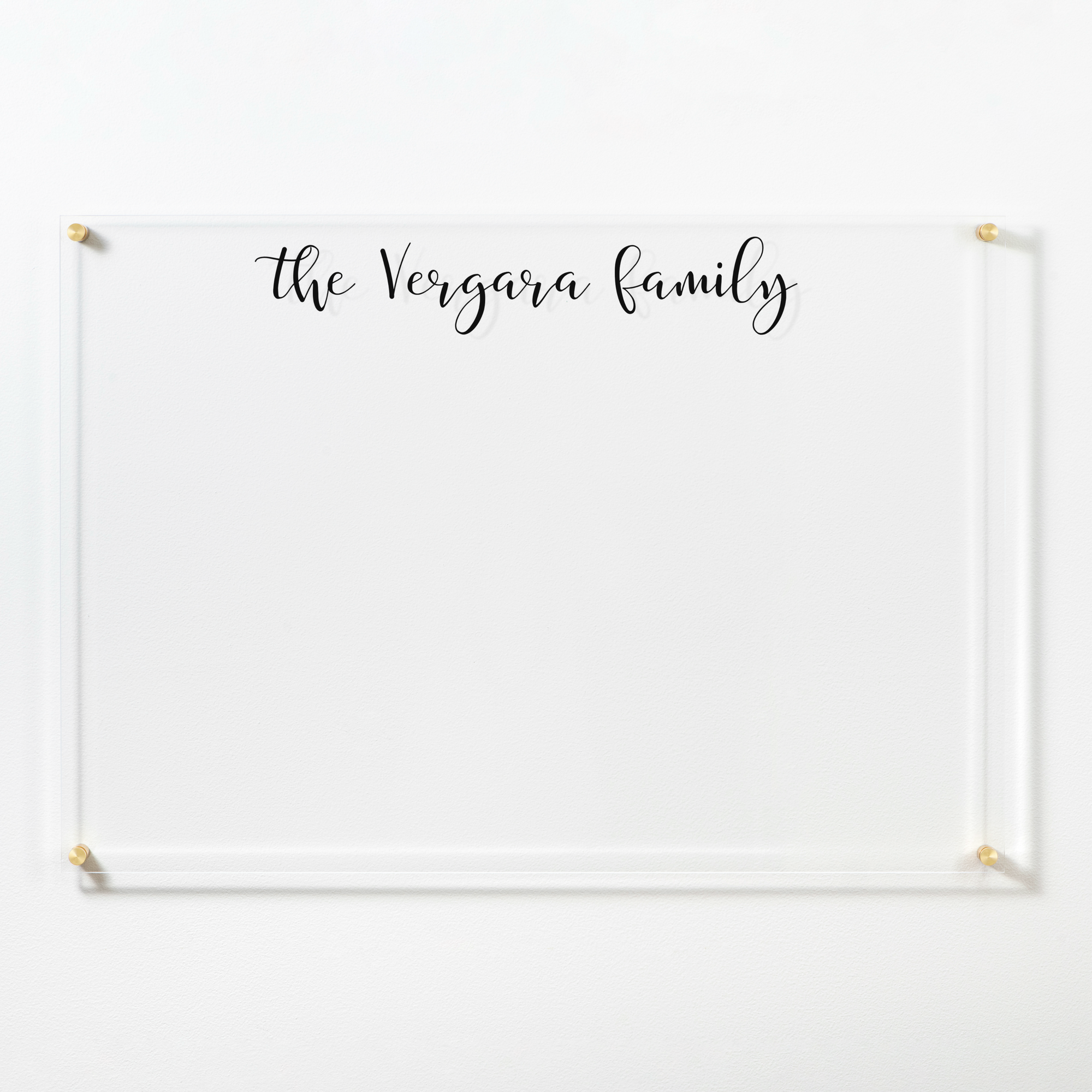 Personalized Clear Acrylic Dry Erase Board - Calen Love® - Calen Love