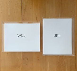 acrylic paper tray for desk in wide and slim options